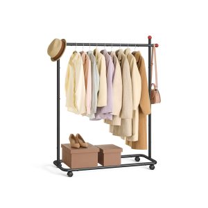 SONGMICS HOME Clothes Rail on Wheels — Ink Black
