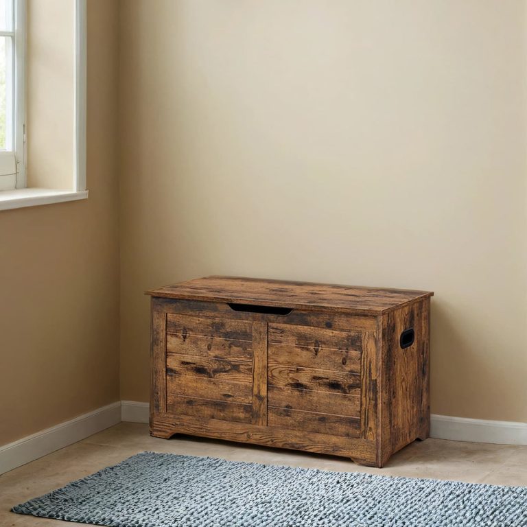 VASAGLE Lift-Top Storage Bench — Matte White — additional product view