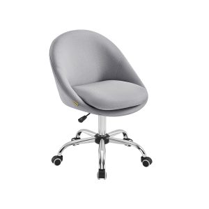 SONGMICS 60 cm Wide Swivel Office Chair — Dove Grey