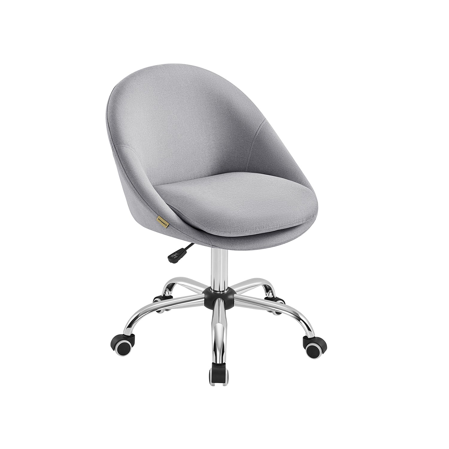 SONGMICS 60 cm Wide Swivel Office Chair — Dove Grey