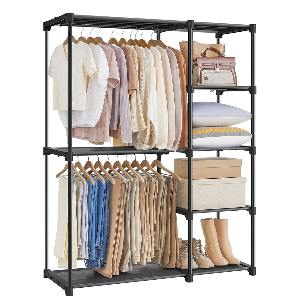 SONGMICS Freestanding Closet Organiser — Black